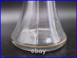 Carafe 8 verres cristal verre gravé dorure Napoléon III XIXè Baccarat St Louis