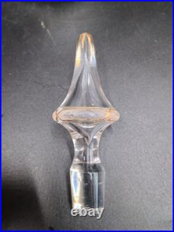 Carafe 8 verres cristal verre gravé dorure Napoléon III XIXè Baccarat St Louis