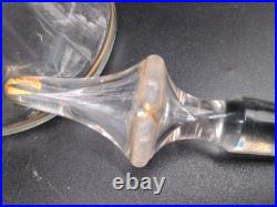 Carafe 8 verres cristal verre gravé dorure Napoléon III XIXè Baccarat St Louis