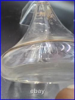Carafe 8 verres cristal verre gravé dorure Napoléon III XIXè Baccarat St Louis