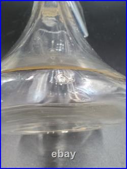 Carafe 8 verres cristal verre gravé dorure Napoléon III XIXè Baccarat St Louis