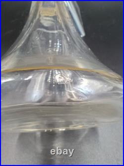 Carafe 8 verres cristal verre gravé dorure Napoléon III XIXè Baccarat St Louis