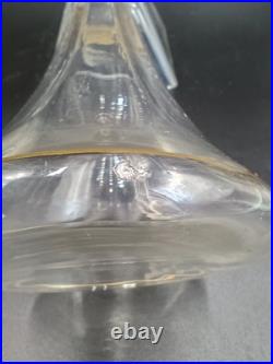 Carafe 8 verres cristal verre gravé dorure Napoléon III XIXè Baccarat St Louis