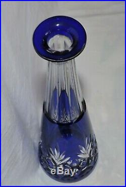 Carafe A Liqueur En Cristal De St Louis Modele Massenet Double Bleu