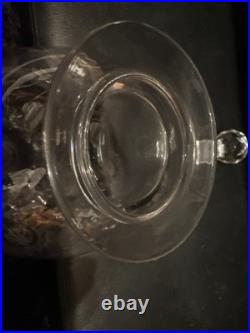 Carafe Avec 6 Verres en Cristal de Saint Louis modèle MANON Datant Des Années 30