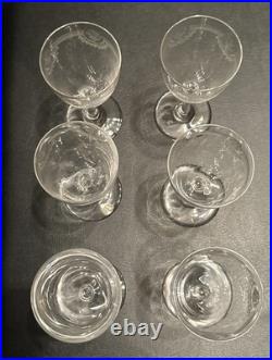 Carafe Avec 6 Verres en Cristal de Saint Louis modèle MANON Datant Des Années 30