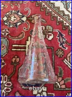 Carafe Cristal Saint-louis Estampillée Bouchon D'origine 1950 Jamais Utilisée