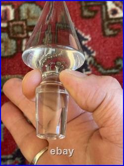 Carafe Cristal Saint-louis Estampillée Bouchon D'origine 1950 Jamais Utilisée