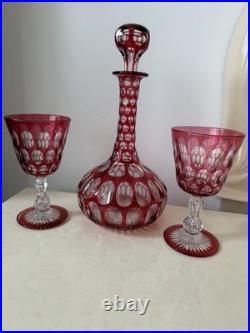 Carafe Et 2 Verres A Eau En Cristal Baccarat St Louis