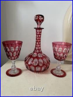 Carafe Et 2 Verres A Eau En Cristal Baccarat St Louis