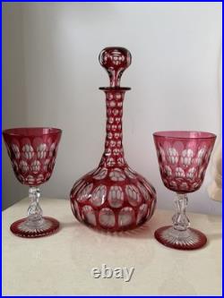 Carafe Et 2 Verres A Eau En Cristal Baccarat St Louis