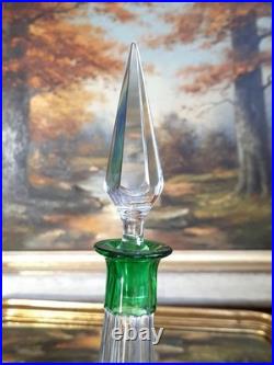 Carafe à liqueur Cristal Saint Louis roemeur verte