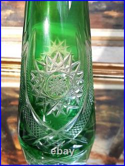 Carafe à liqueur Cristal Saint Louis roemeur verte