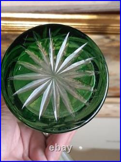 Carafe à liqueur Cristal Saint Louis roemeur verte