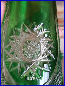 Carafe à liqueur Cristal Saint Louis roemeur verte