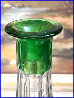 Carafe à liqueur Cristal Saint Louis roemeur verte