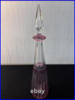 Carafe à vin modèle Tommy overlay rouge cristal de Saint Louis