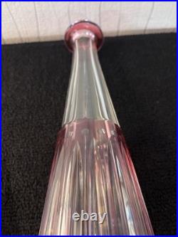 Carafe à vin modèle Tommy overlay rouge cristal de Saint Louis Carafe à vin modèle Tommy overlay rouge cristal de Saint Louis