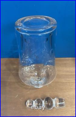 Carafe à whisky en cristal de SAINT LOUIS modèle Bubble- Whiskey decanter