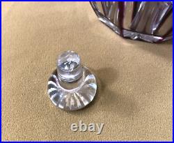 Carafe melon cristal overlay SAINT LOUIS doublé AMETHYSTE modèle BEAUFORT 17 cm