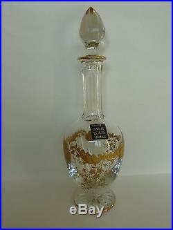 Carafe à vin de Saint Louis Modèle MASSENET 962 bis or gold (pattern) decanter