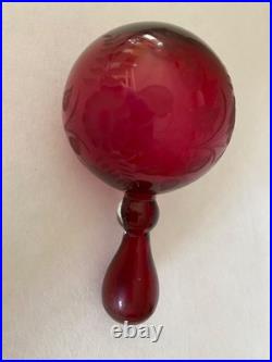 Charmante Boule À Repriser En Cristal Taillé Saint Louis Baccarat Meisenthal