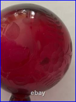 Charmante Boule À Repriser En Cristal Taillé Saint Louis Baccarat Meisenthal