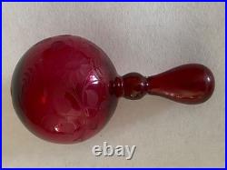 Charmante Boule À Repriser En Cristal Taillé Saint Louis Baccarat Meisenthal