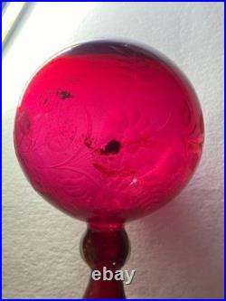 Charmante Boule À Repriser En Cristal Taillé Saint Louis Baccarat Meisenthal