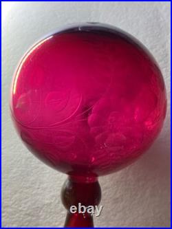 Charmante Boule À Repriser En Cristal Taillé Saint Louis Baccarat Meisenthal