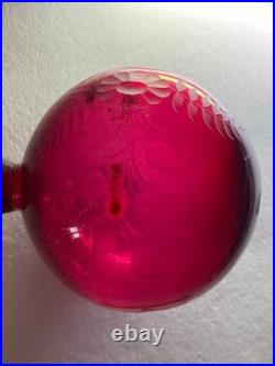 Charmante Boule À Repriser En Cristal Taillé Saint Louis Baccarat Meisenthal