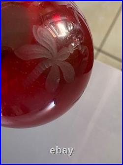 Charmante Boule À Repriser En Cristal Taillé Saint Louis Baccarat Meisenthal