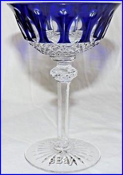 Coupe A Champagne En Cristal De St Louis Tommy Estampille Couleur Bleu