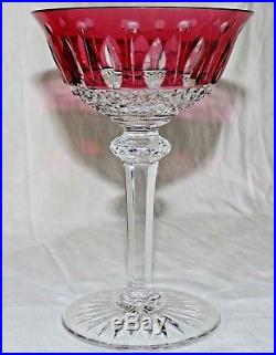 Coupe A Champagne En Cristal De St Louis Tommy Estampille Couleur Rouge