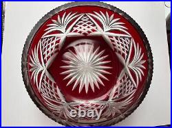 Coupe Cristal Taillé Rouge Rubis Cristal St Louis Coupe Cristal Taillé Rouge Rubis Cristal St Louis