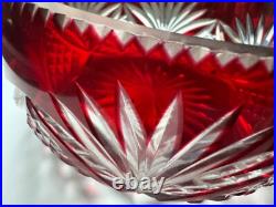 Coupe Cristal Taillé Rouge Rubis Cristal St Louis Coupe Cristal Taillé Rouge Rubis Cristal St Louis