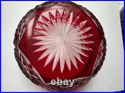Coupe Cristal Taillé Rouge Rubis Cristal St Louis Coupe Cristal Taillé Rouge Rubis Cristal St Louis