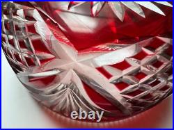 Coupe Cristal Taillé Rouge Rubis Cristal St Louis Coupe Cristal Taillé Rouge Rubis Cristal St Louis