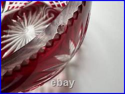 Coupe Cristal Taillé Rouge Rubis Cristal St Louis Coupe Cristal Taillé Rouge Rubis Cristal St Louis
