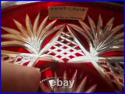 Coupe Cristal Taillé Rouge Rubis Cristal St Louis Coupe Cristal Taillé Rouge Rubis Cristal St Louis