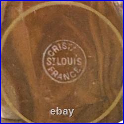 Coupe Et Assiette En Cristal Et Or De St Louis Thistle
