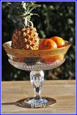 Coupe à fruits Centre de table en cristal de Saint Louis modèle Thistle