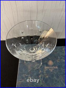 Coupe à martini modèle Bubble en cristal de Saint Louis Coupe à martini modèle Bubble en cristal de Saint Louis