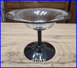 Coupe cristal bullé Saint Louis Art Verrier Paul Nicolas 1922/1925 Art Déco