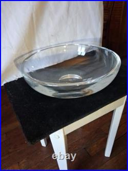 Coupe saladier centre de table en CRISTAL DE SAINT LOUIS diamètre 29.5 cm signé