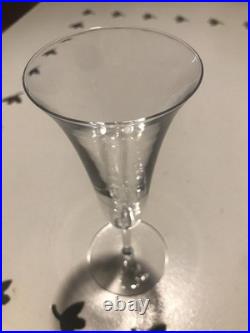 Cristal De St Louis 6 Flûtes À Champagne Forme Tulipe