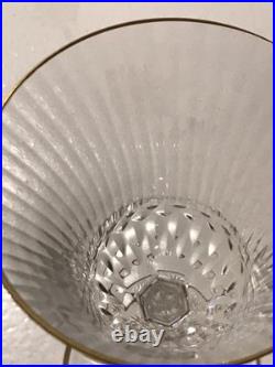 Cristal De St Louis 6 Verres À Vin Blanc Modèle Apollo Filet Or Cristal De St Louis 6 Verres À Vin Blanc Modèle Apollo Filet Or
