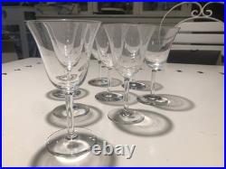 Cristal De St Louis 8 Verres À Vin Rouge Forme Tulipe