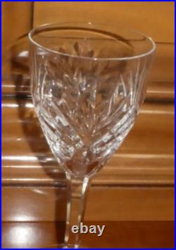 Cristal Saint Louis 6 verres a eau modèle chantilly Hauteur 17,6 cm estampillé