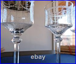 Cristal Saint Louis, Anvers. 8 verres à vin rouge/blanc N°4. H14,6cm